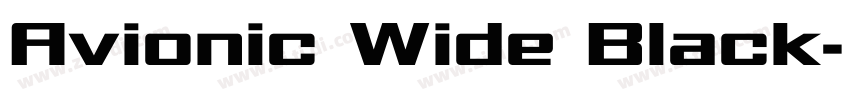 Avionic Wide Black字体转换 Avionic Wide Black字体转换